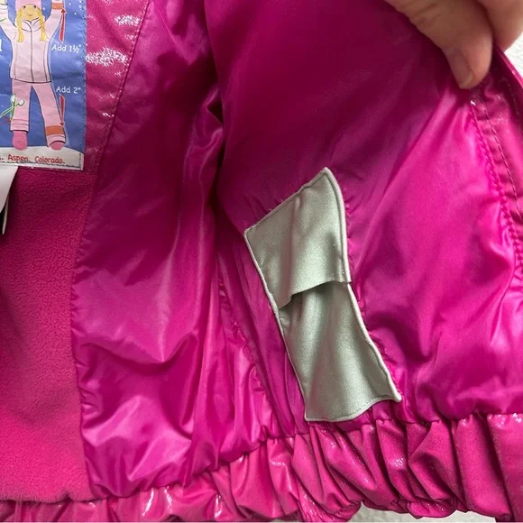 Obermeyer pink sparkle snow jacket